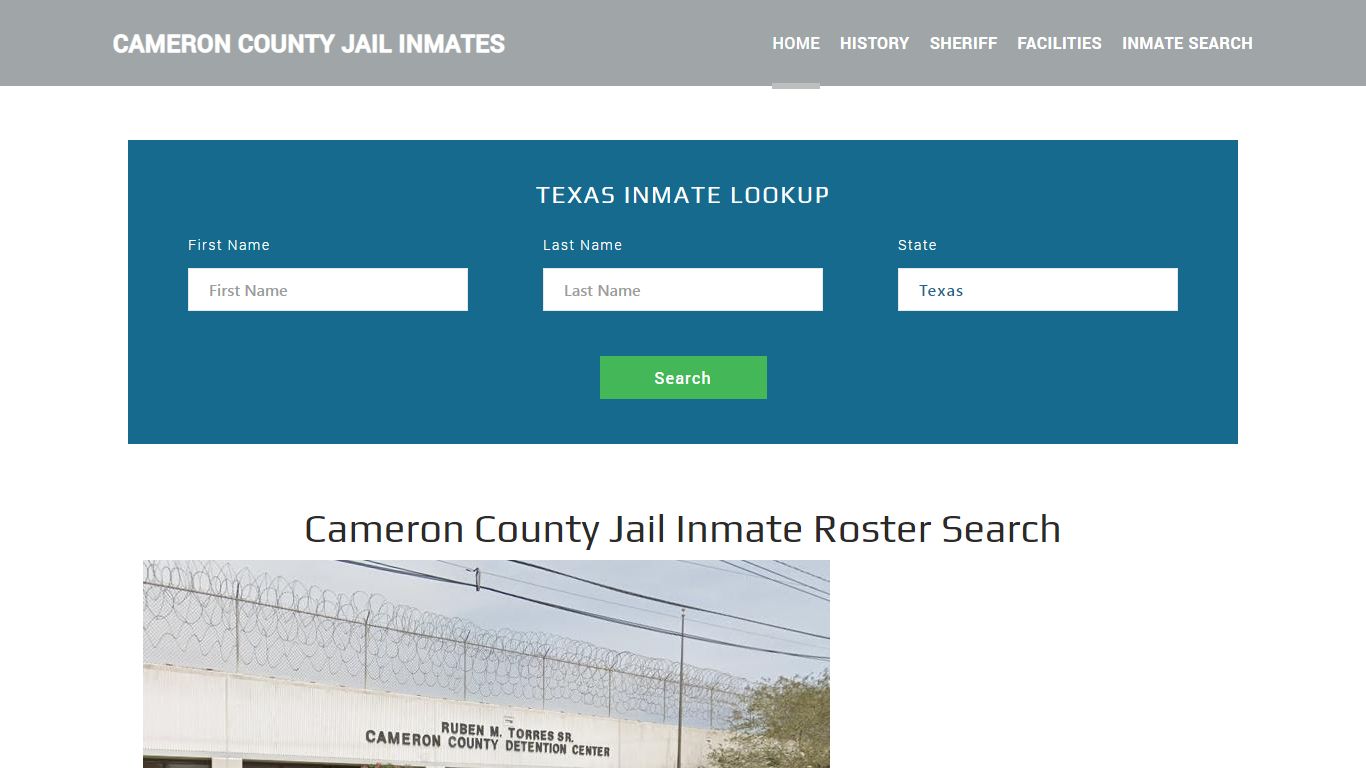 Cameron County Jail Inmate Roster Lookup, Brownsville, TX